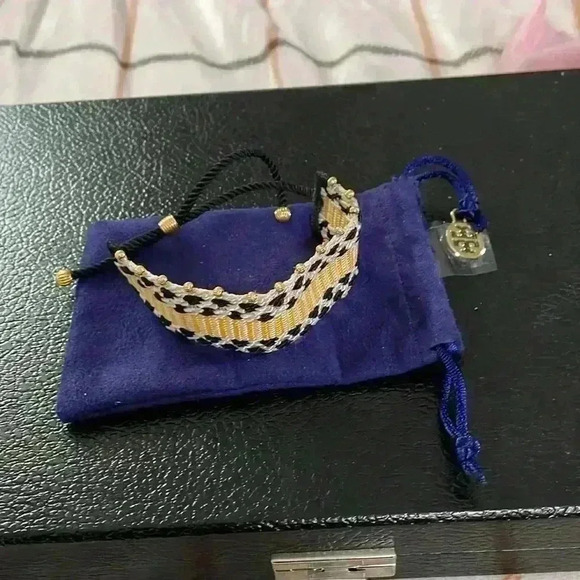 Tory Burch pattern webbing bracelet NWOT Very rare - Picture 3 of 9